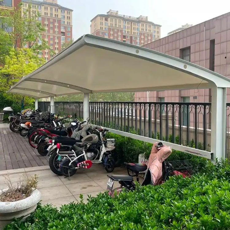 辉南县膜结构电动车棚